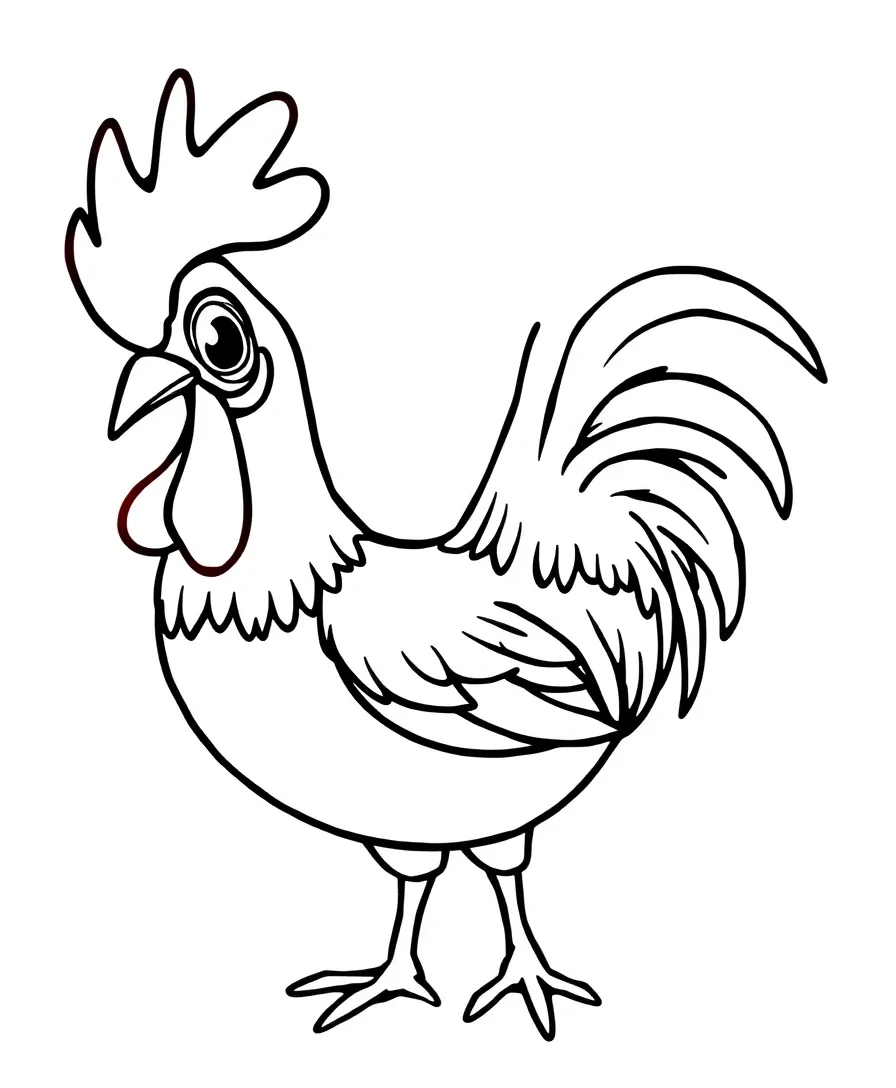 Heihei the Curious Rooster