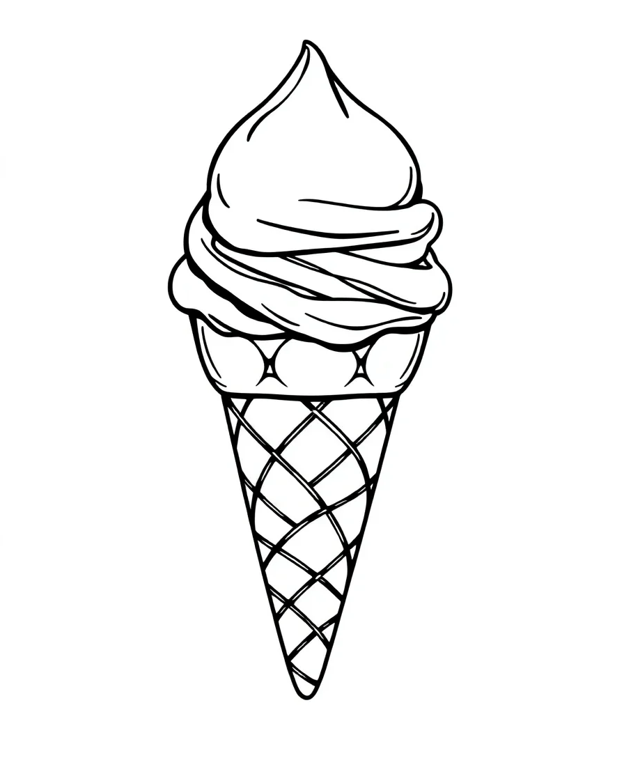 Whimsical Ice Cream Cone