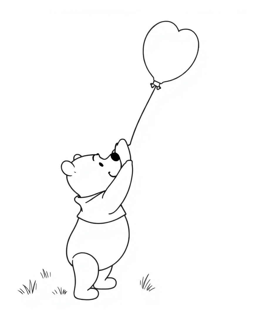 Pooh and the Balloon