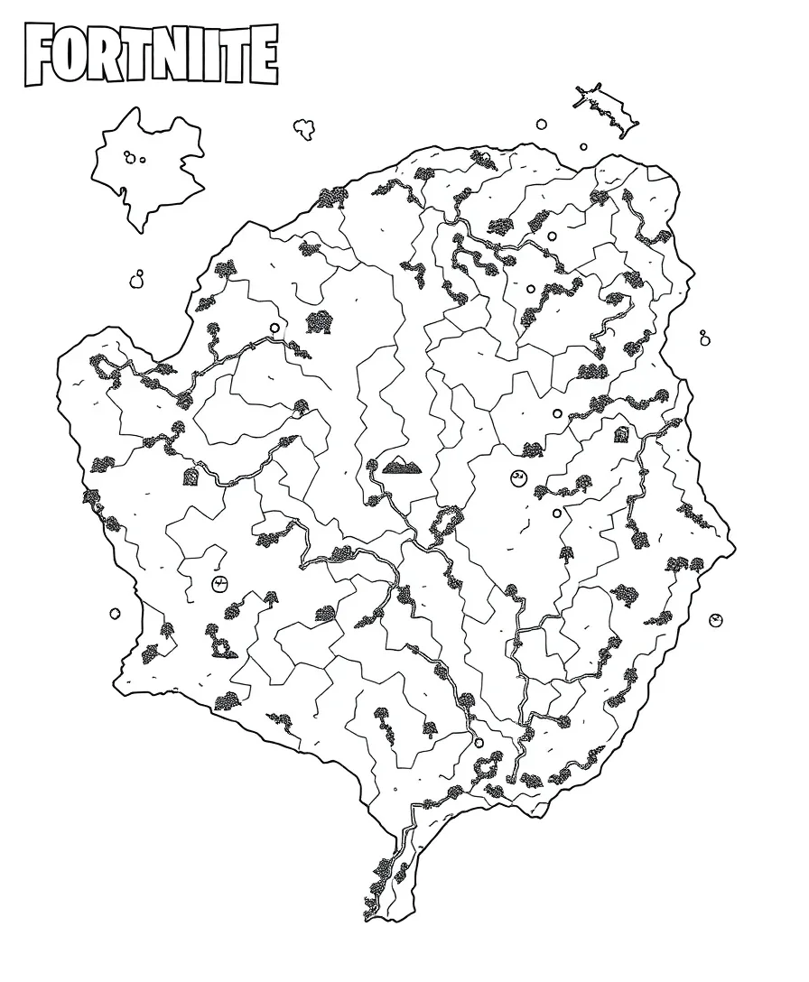 Structured Fortnite Map Layout