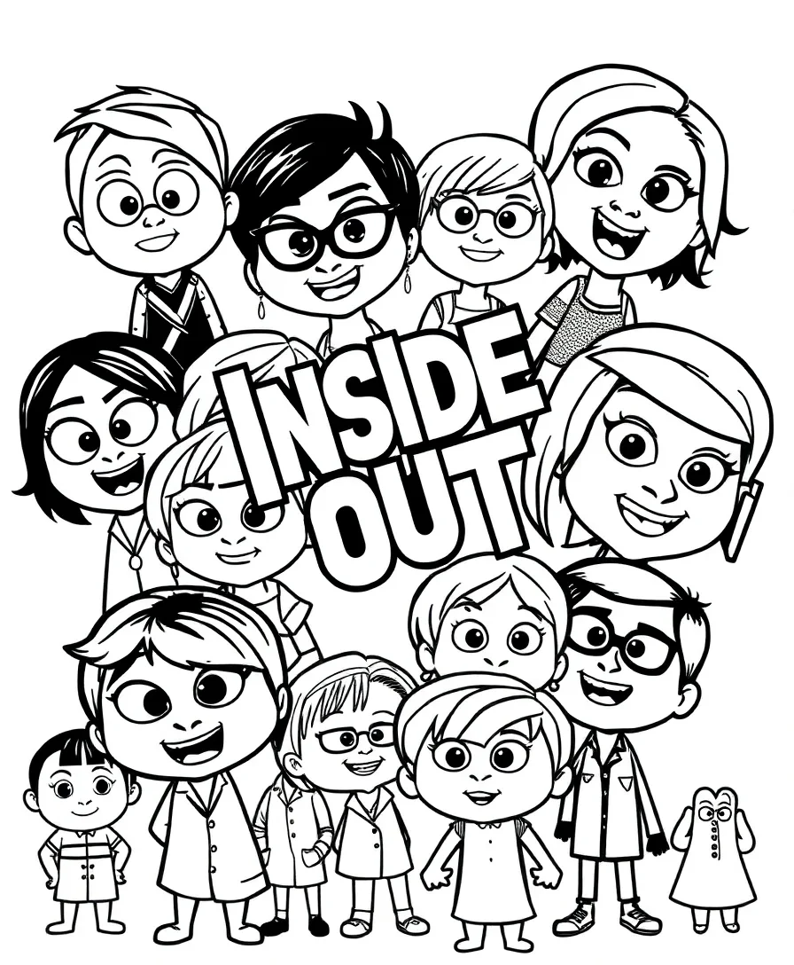 Inside Out Character Collage