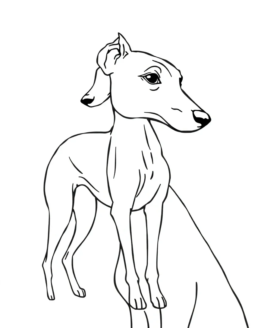 Elegant Greyhound Grace