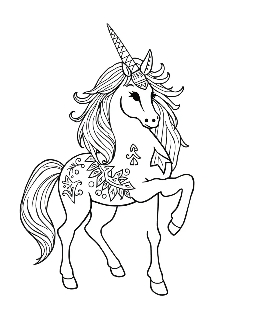 Tribal Unicorn Design