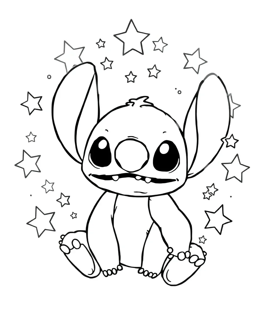 Stitch in a Starry Night
