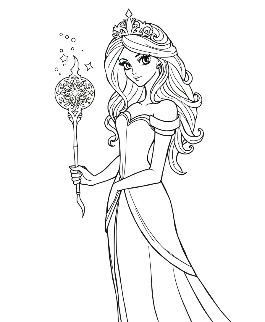 Princess with a Magical Wand