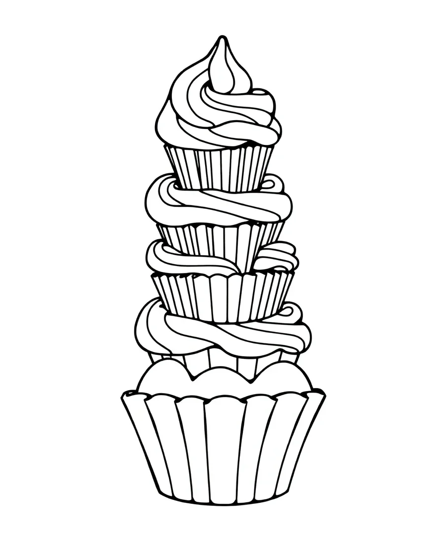 Delightful Cupcake Tower