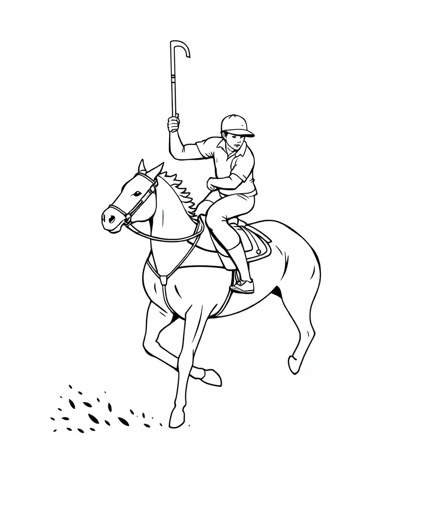 Refined Polo Player Silhouettes