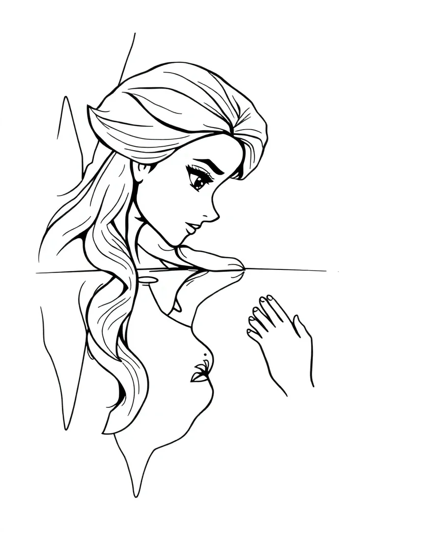 Elsa and Her Reflection