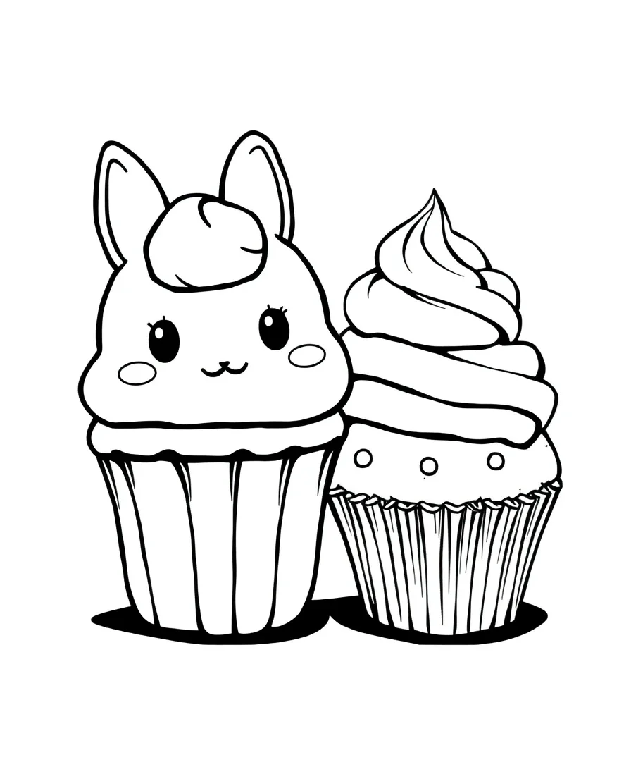 Cinnamoroll with a Cupcake