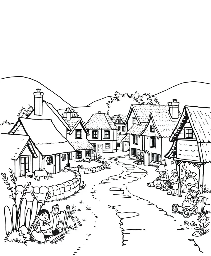 Charming Village Life