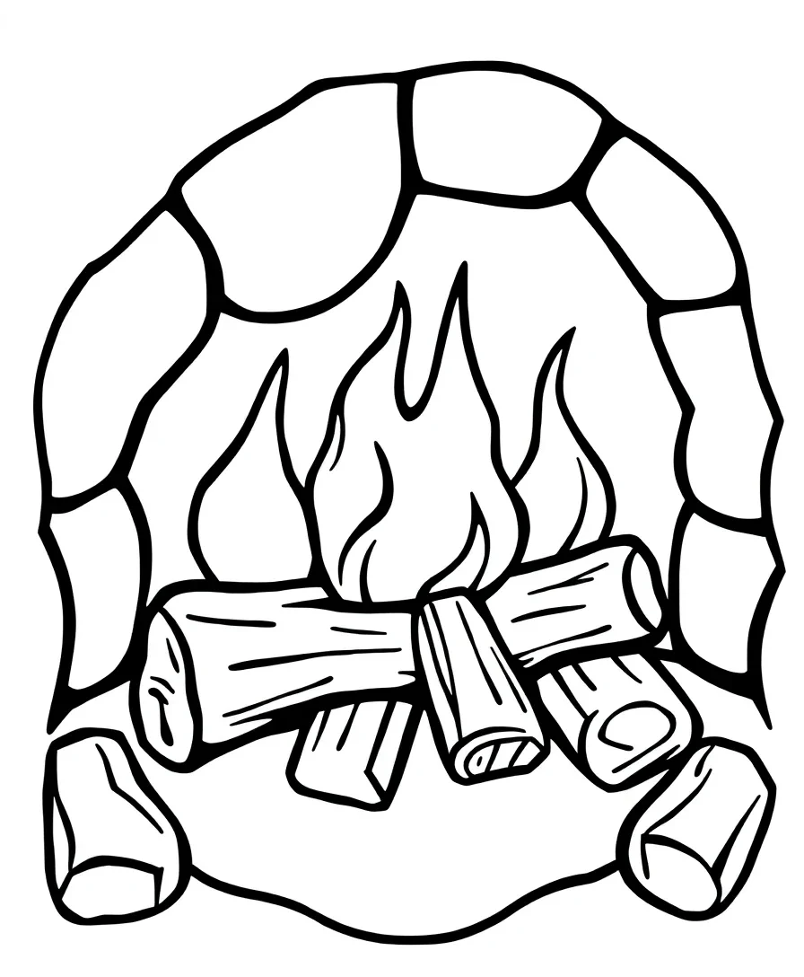 Cozy Fireplace Scene