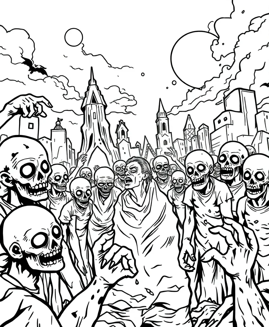 Zombie Apocalypse Scene