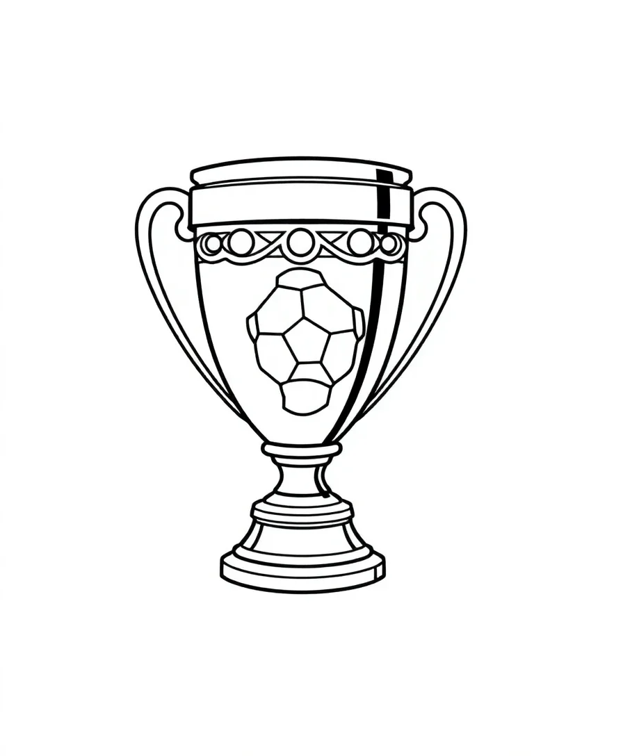 Football Trophy Illustration