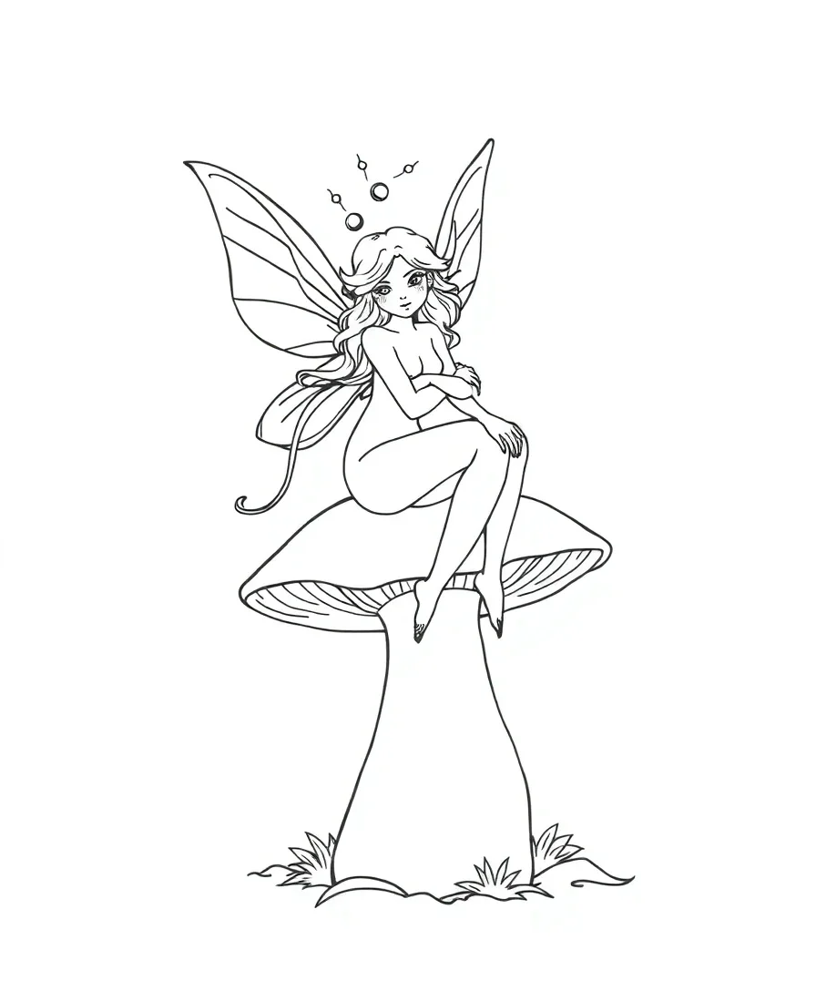 Mystical Mushroom Fairy