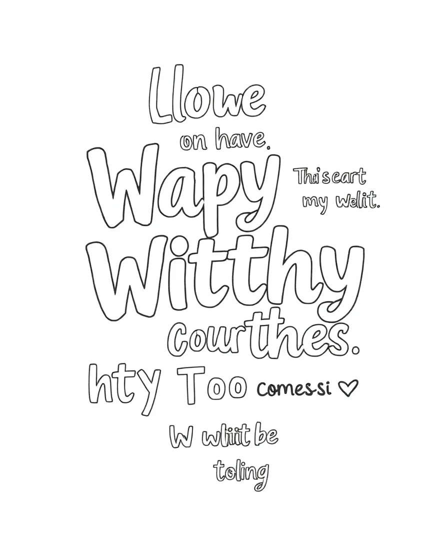 Humorous Quotes with Fun Fonts