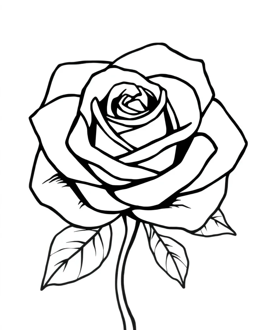 Abstract Rose Pattern