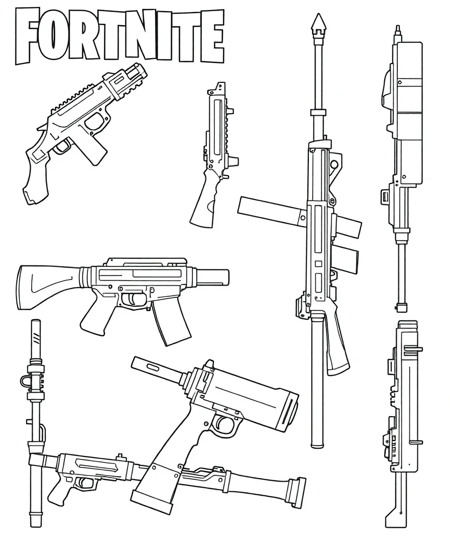 Stylized Fortnite Weapons Collection