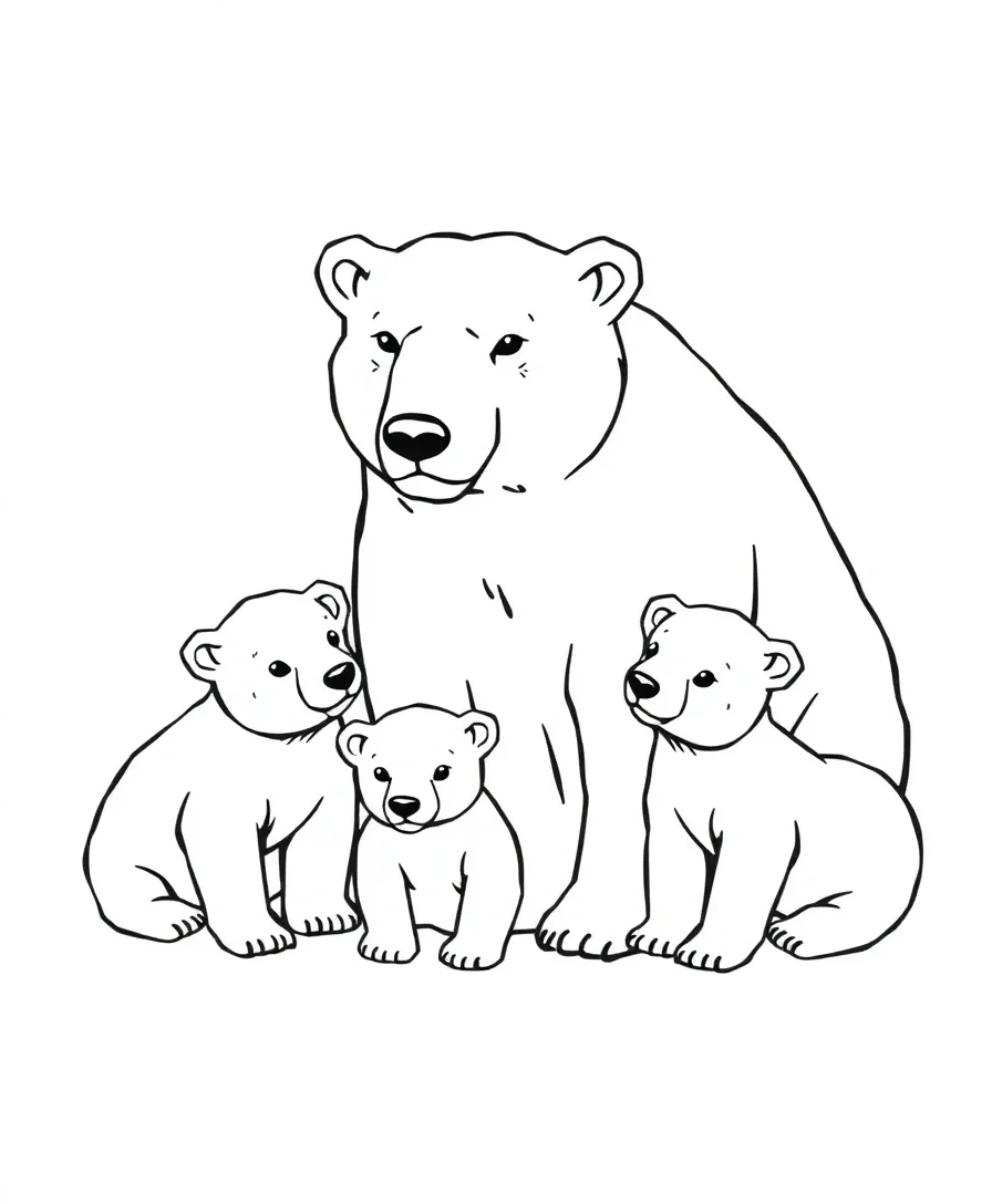 Polar Bear Family