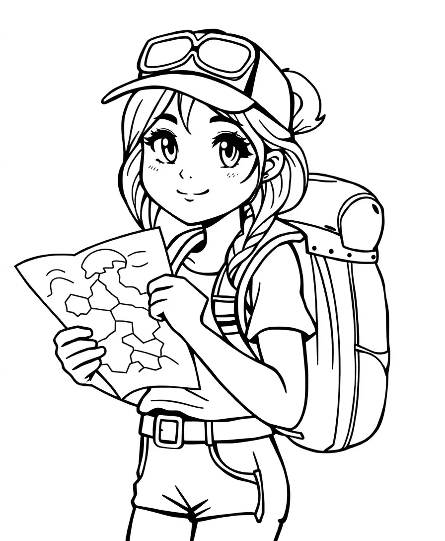 Adventurous Explorer Girl