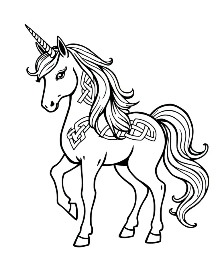 15 Striking Unicorn Coloring Pages for Line Art Enthusiasts