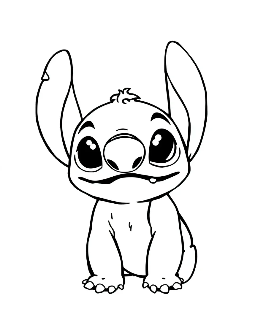Stitch's Curious Gaze
