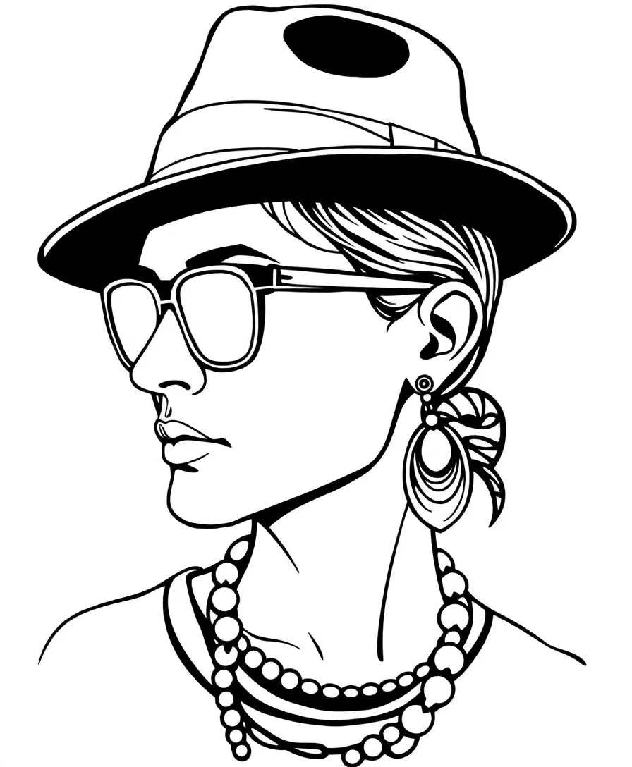 Stylized Portrait with Accessories