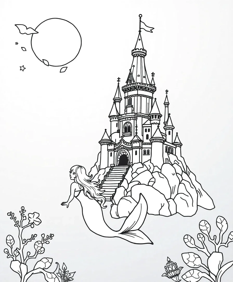 Fantasy Mermaid Castle