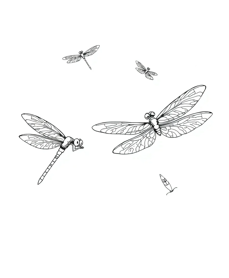 Elegant Dragonflies