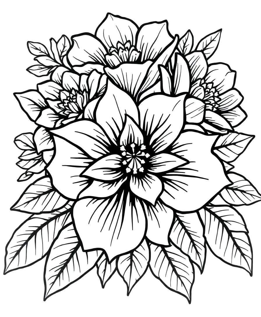 Anime-Inspired Floral Patterns