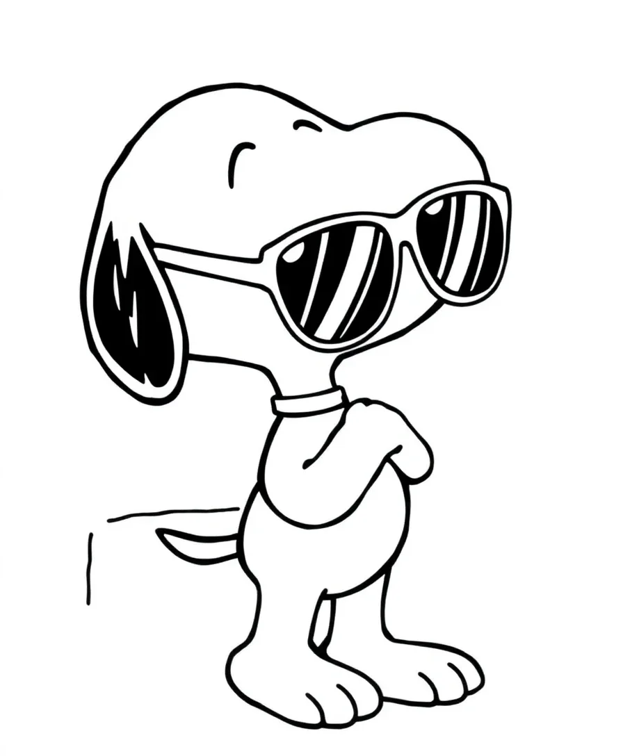 Snoopy as Joe Cool