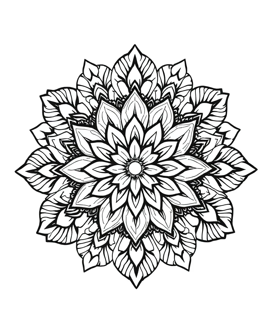 Intricate Mandala Blooms