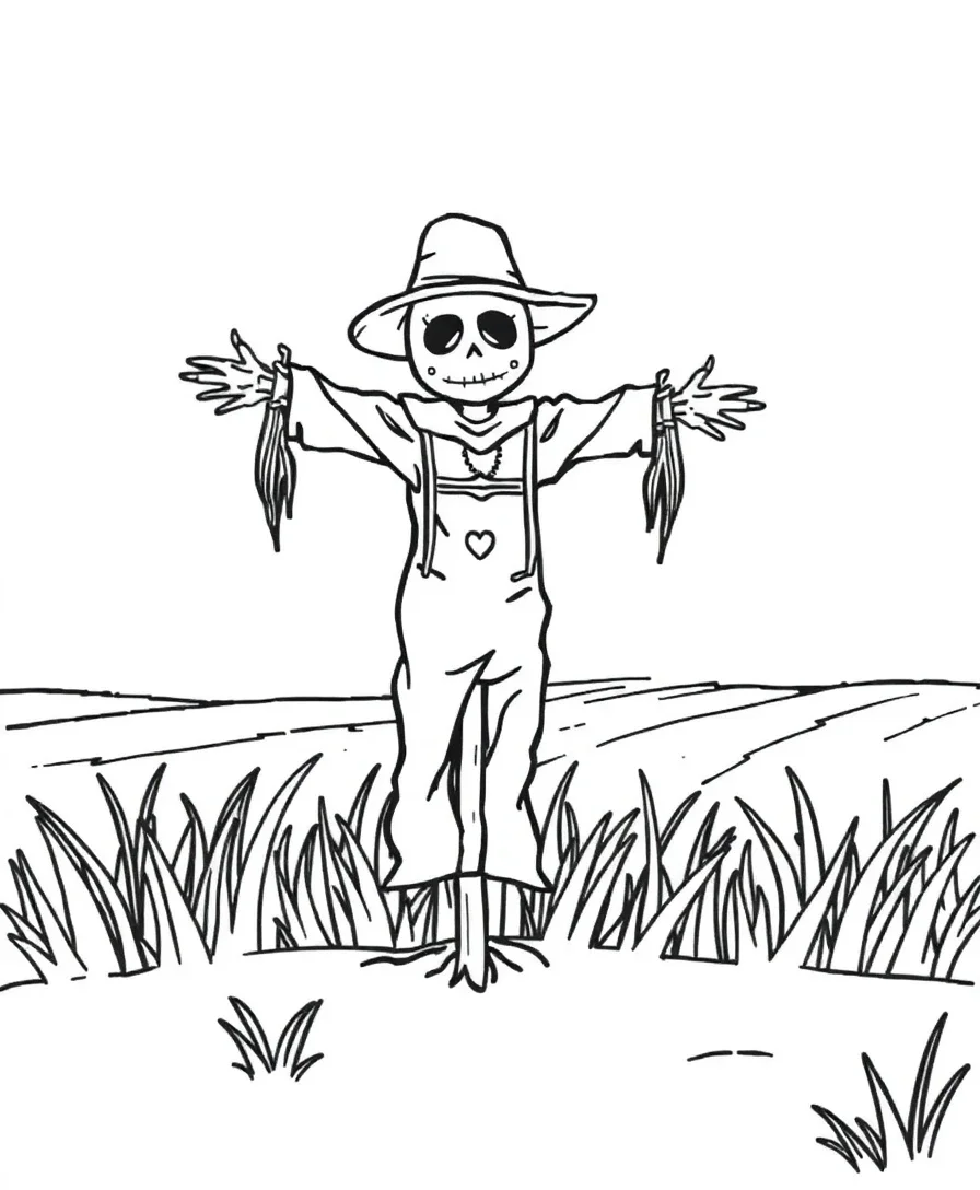 Charming Autumn Scarecrow
