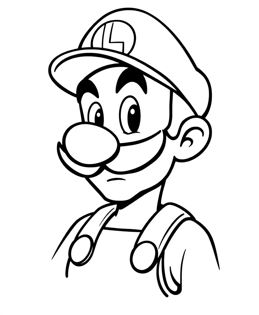 Luigi's Confident Stance