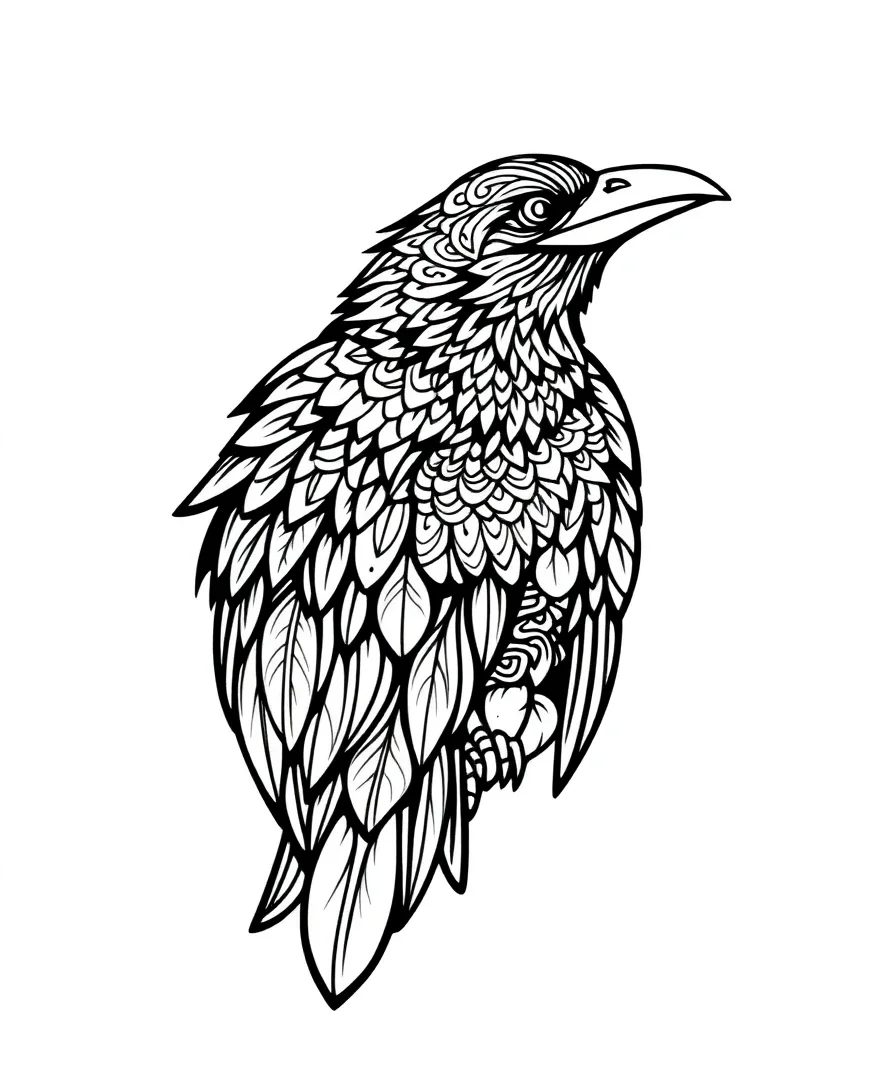Mystical Raven Design