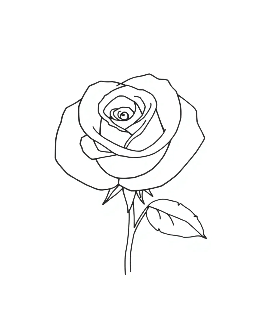 Minimalist Rose