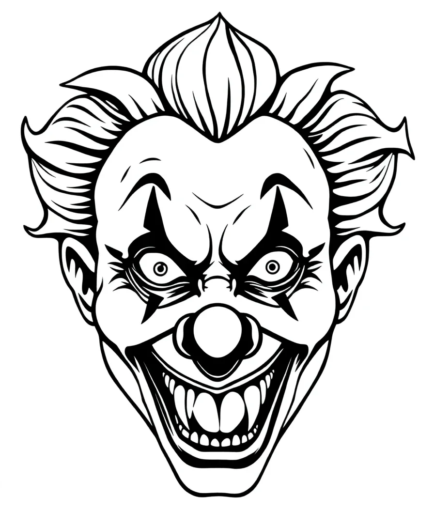 Creepy Clown Face