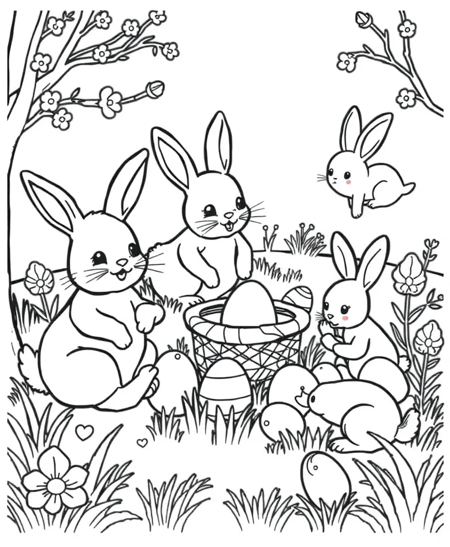 Whimsical Easter Scenes