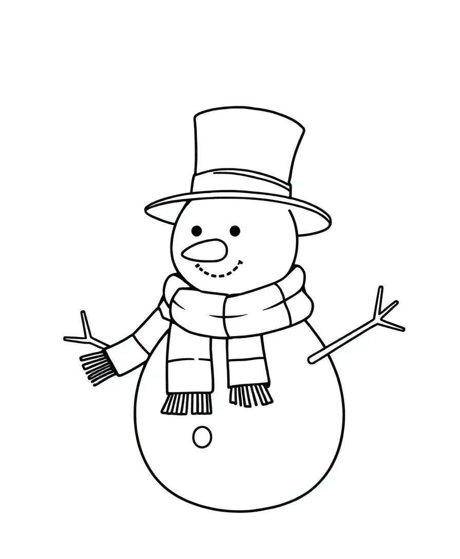 Playful Snowman