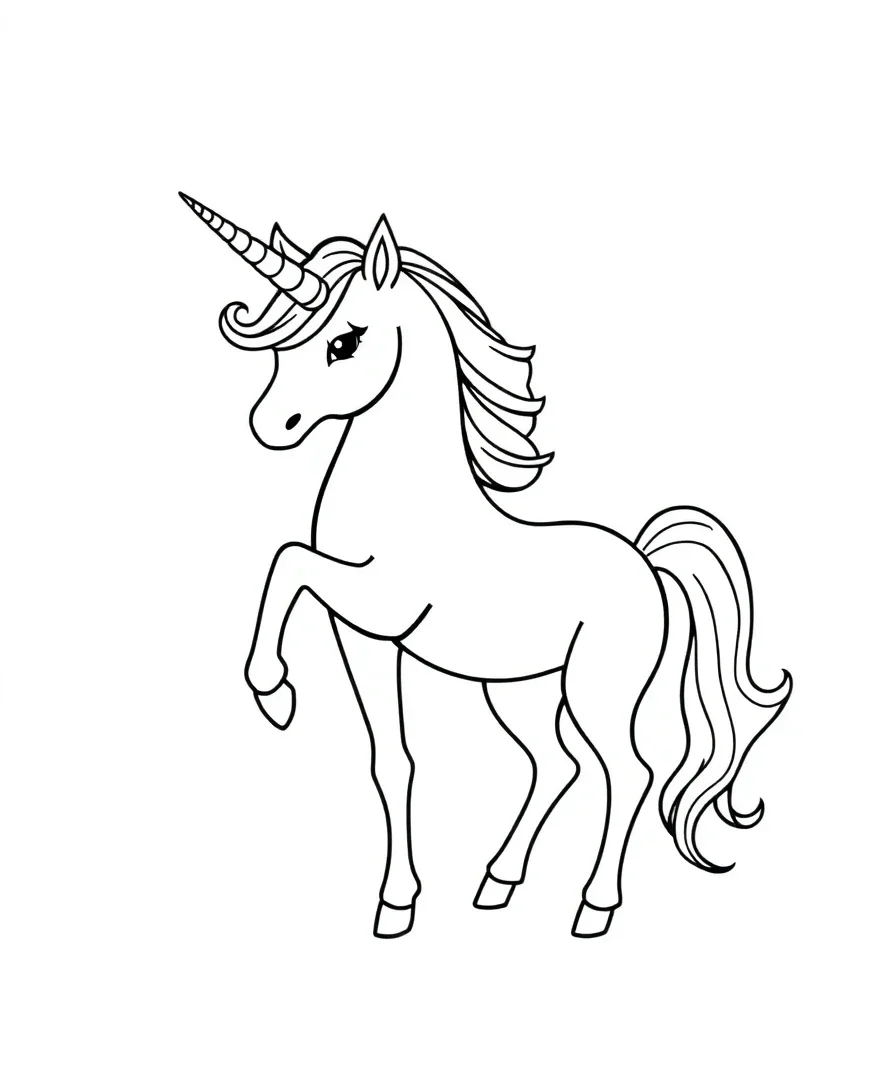 Minimalist Unicorn Silhouette