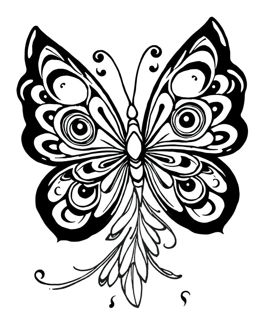 Majestic Peacock Butterfly