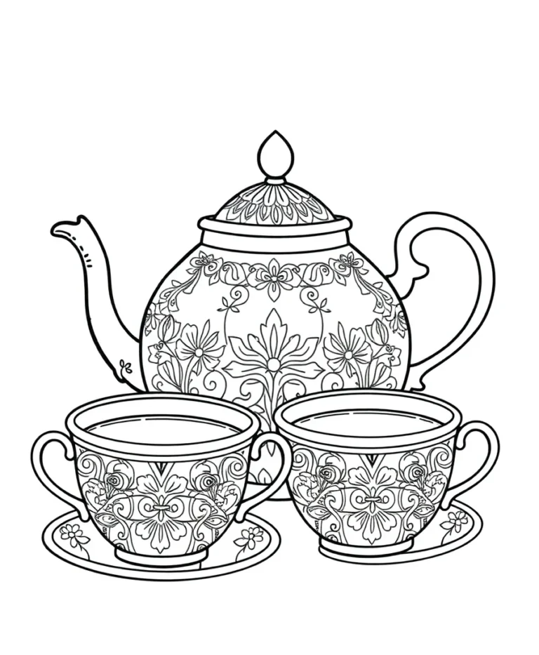 15 Intricate Food Coloring Pages for Creative Expression