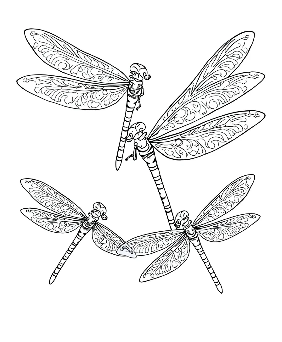 Delicate Dragonflies