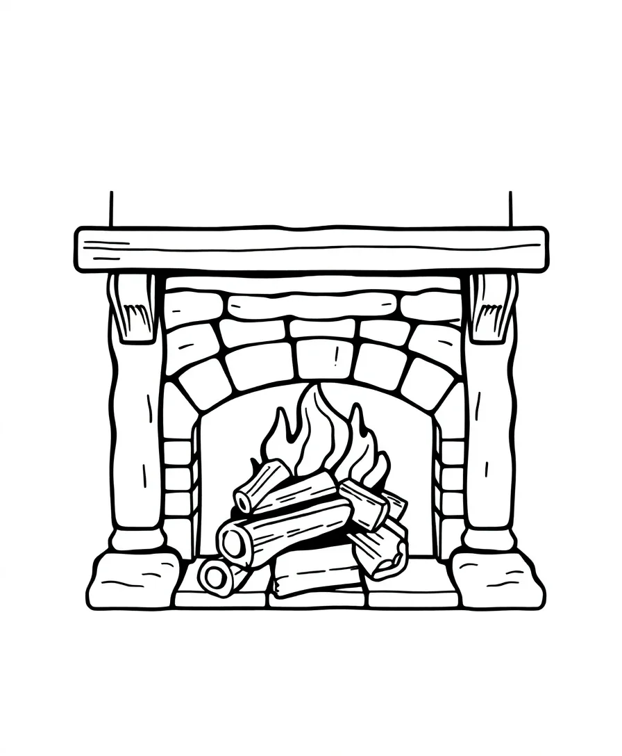 Classic Fireplace Setting