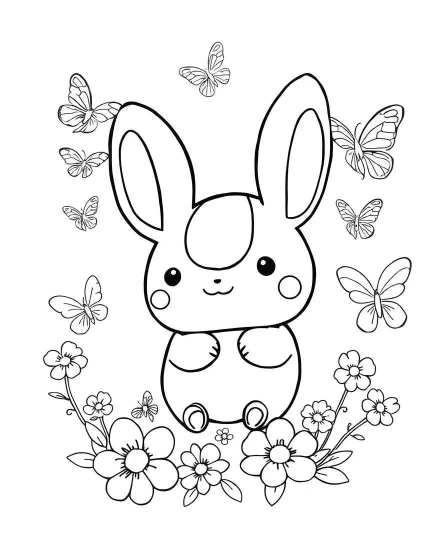 Cinnamoroll with Butterflies