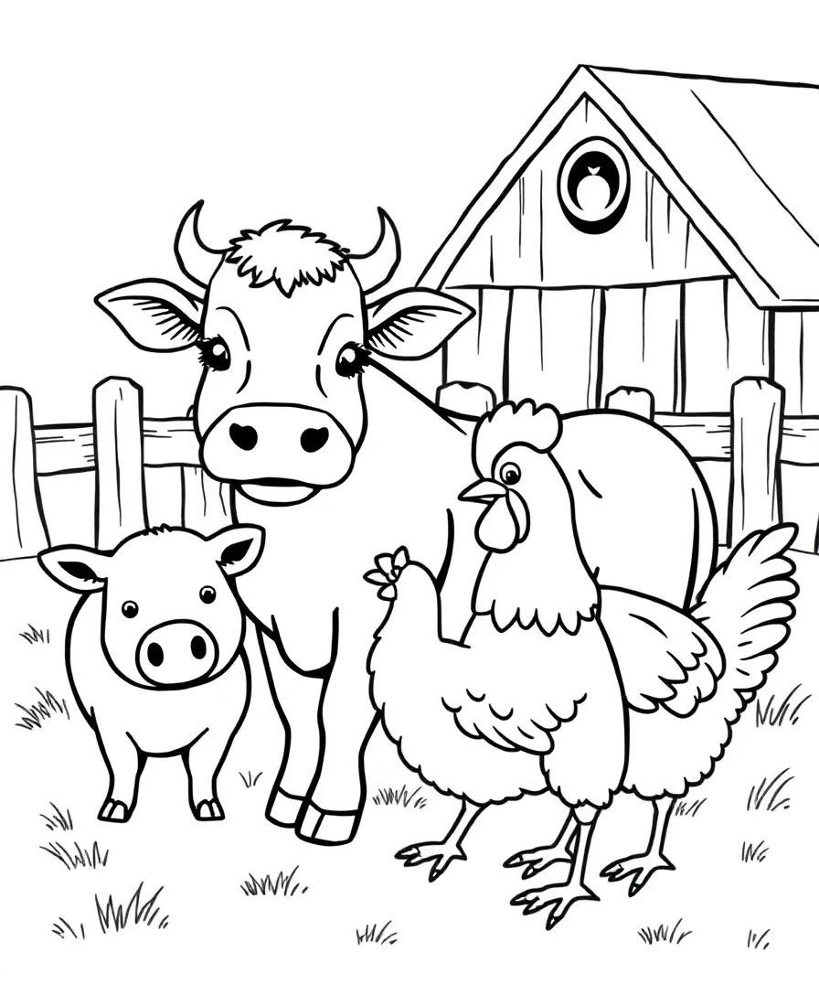 Happy Farm Animals