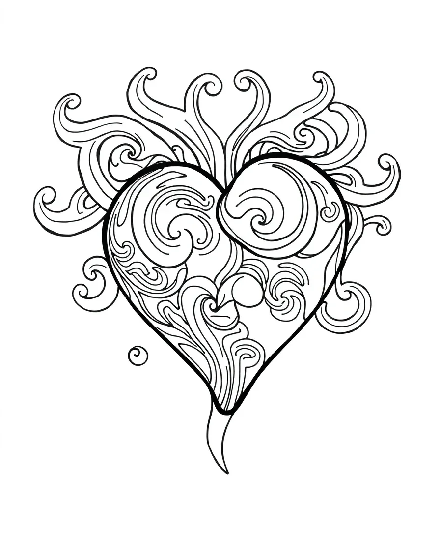Abstract Heart Patterns