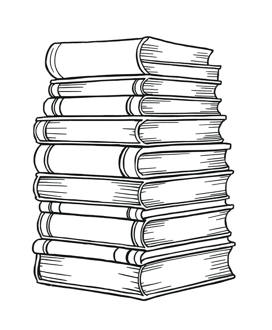 Tranquil Book Stack