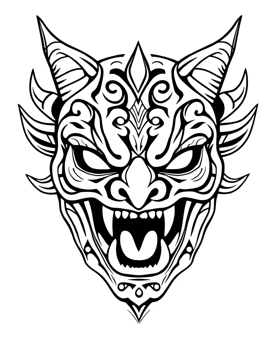 Demonic Mask Design