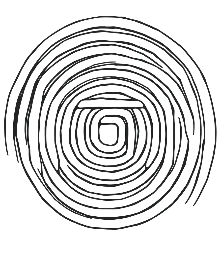 Line Art Labyrinth