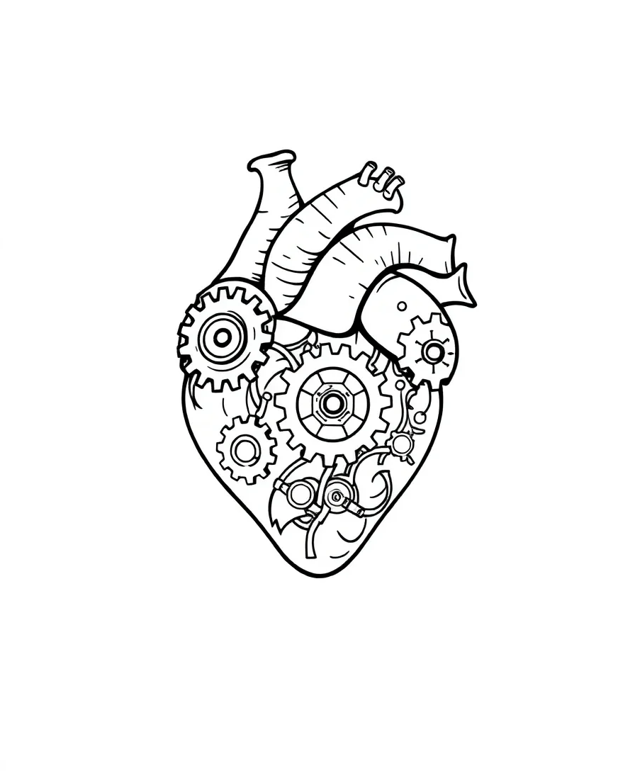 Mechanical Heart with Cogs